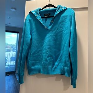 Lauren Ralph Lauren Women's Long Sleeve Knit Blue Sweater